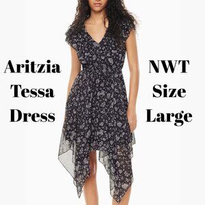 Aritzia Little Moon Tessa Handkerchief Hem Dress – NWT, Size Large